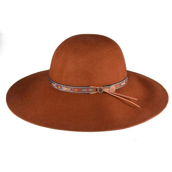 Fallen Broken Street Hat Wool Wide Brim Floppy Little Hippie Boho Western Sz M/L - Picture 2 of 11